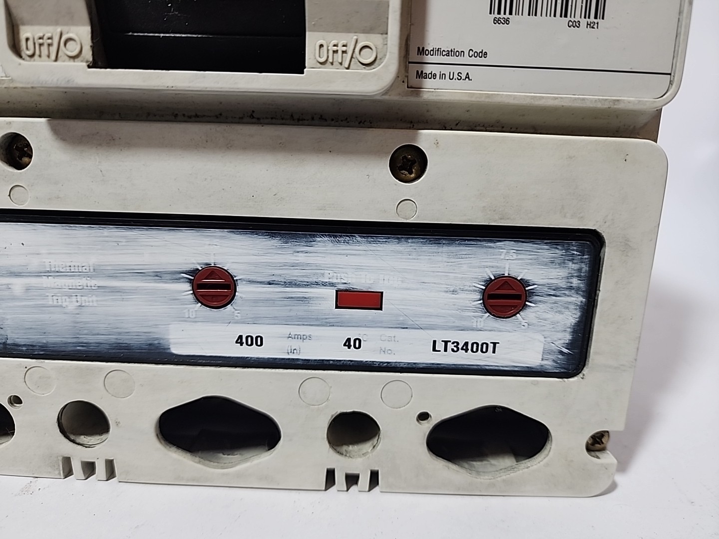 Eaton HLD3600F 600A Breaker, W/ LT3400T