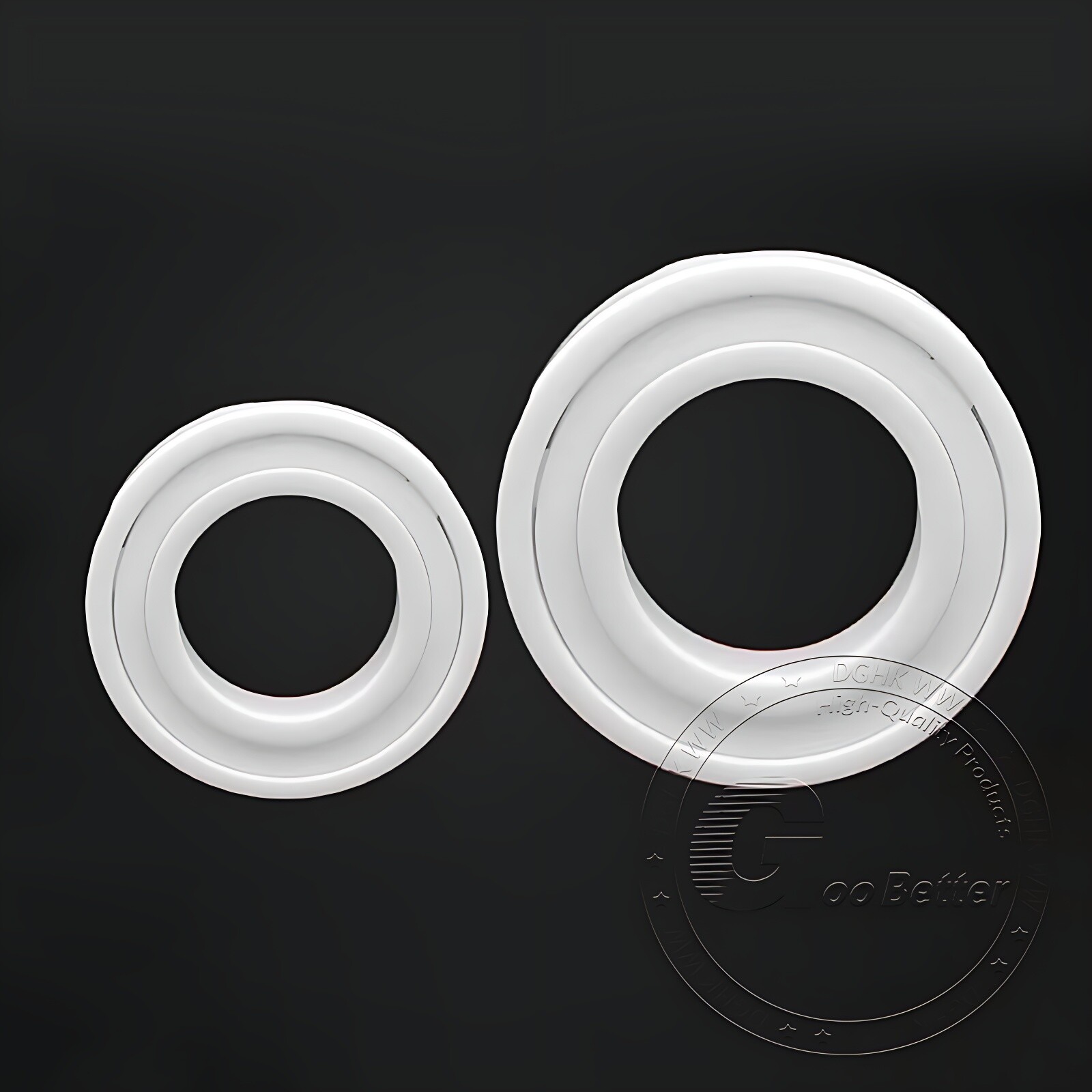 ZrO2 Zirconia Full Ceramic Ball Bearing 2RS Double Sealed Resistant Corrosion