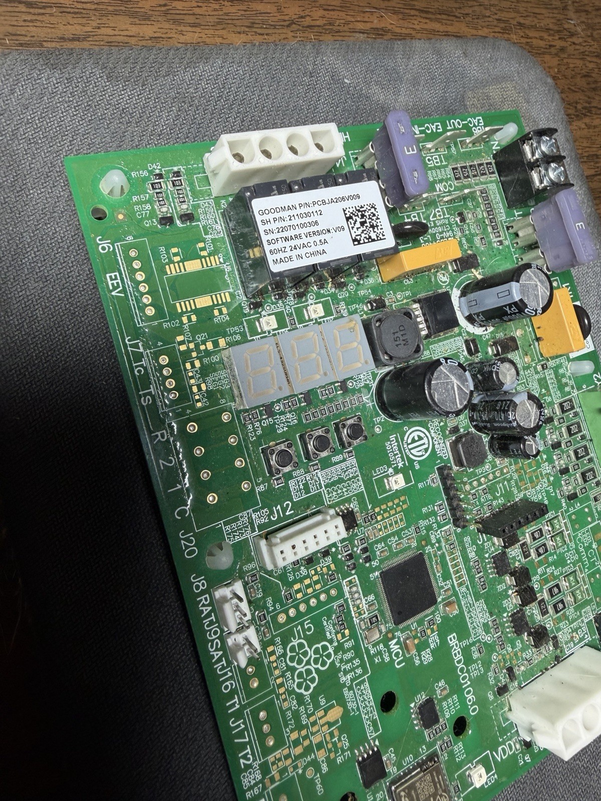 Goodman PCBJA206V009S Control Board