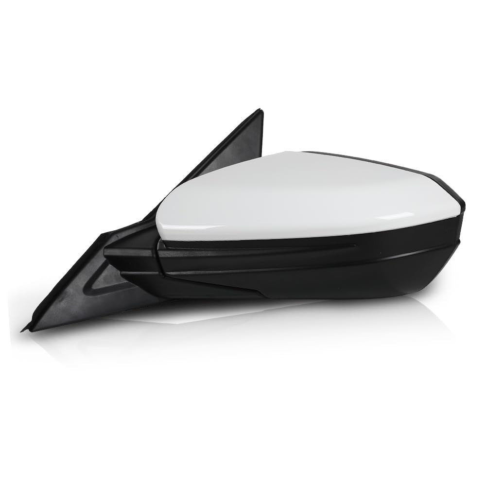 Left Power Mirror Manual Folding 3-Pin Honda Civic 2016-2021 White HO1320283