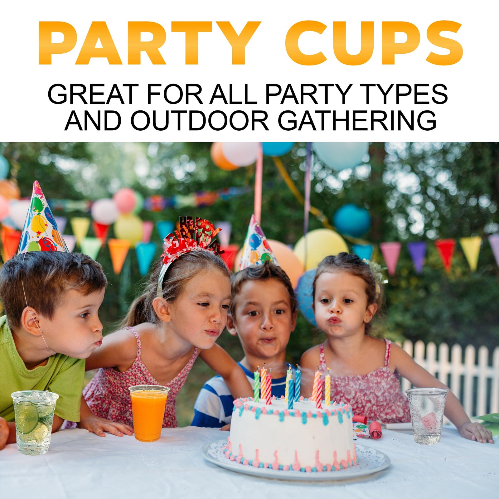 PAMI Clear Plastic Party Cups [Pack of 50] – 16oz Disposable Drinking Glasses…
