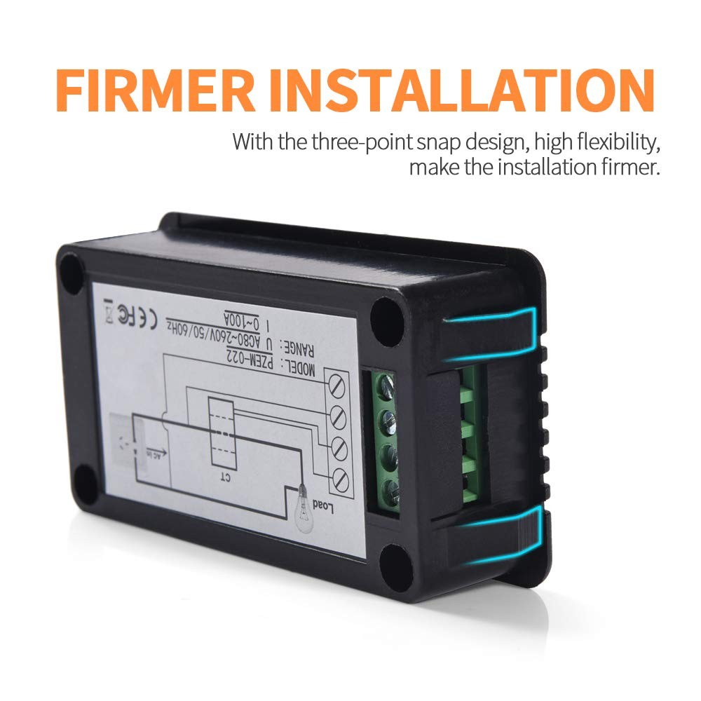 80-260V 100A LCD Display AC Volt Meter Amp Multi-meter Power Monitor Panel Kit