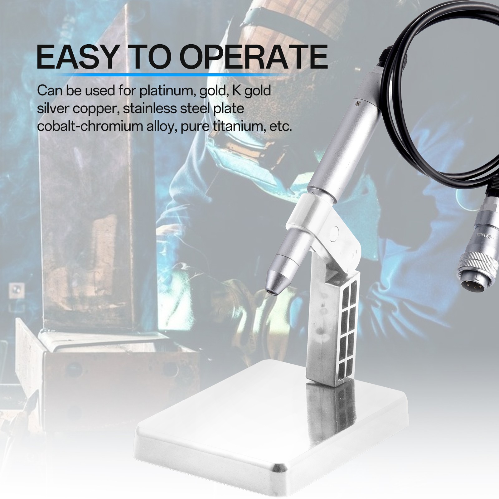 110V Permanent Jewelry Welder Kit, Jewelry Welding Machine With Welding Torch—
