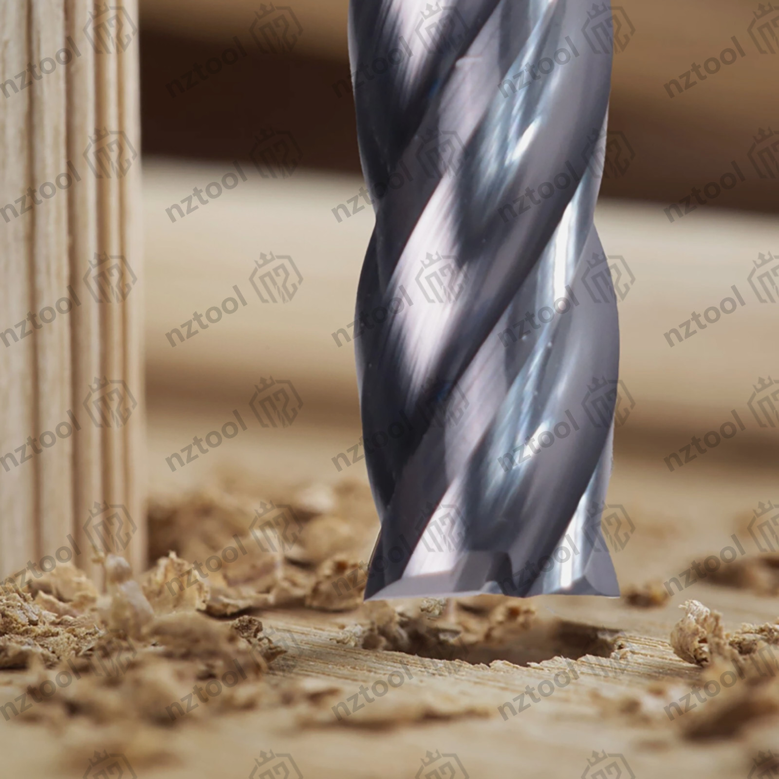 5 PCS 1/16″ 4 Flute 1-1/2″ Overall Length Carbide End Mill -AlTiN Coated USA