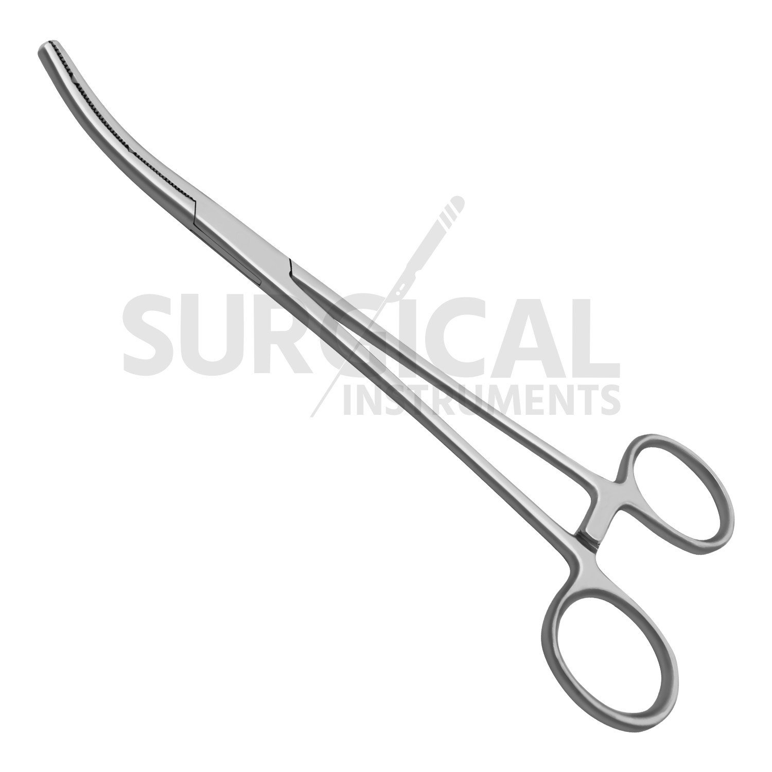2 Heaney Hysterectomy Forceps Surgical OB/GYNE Curved 8.25″