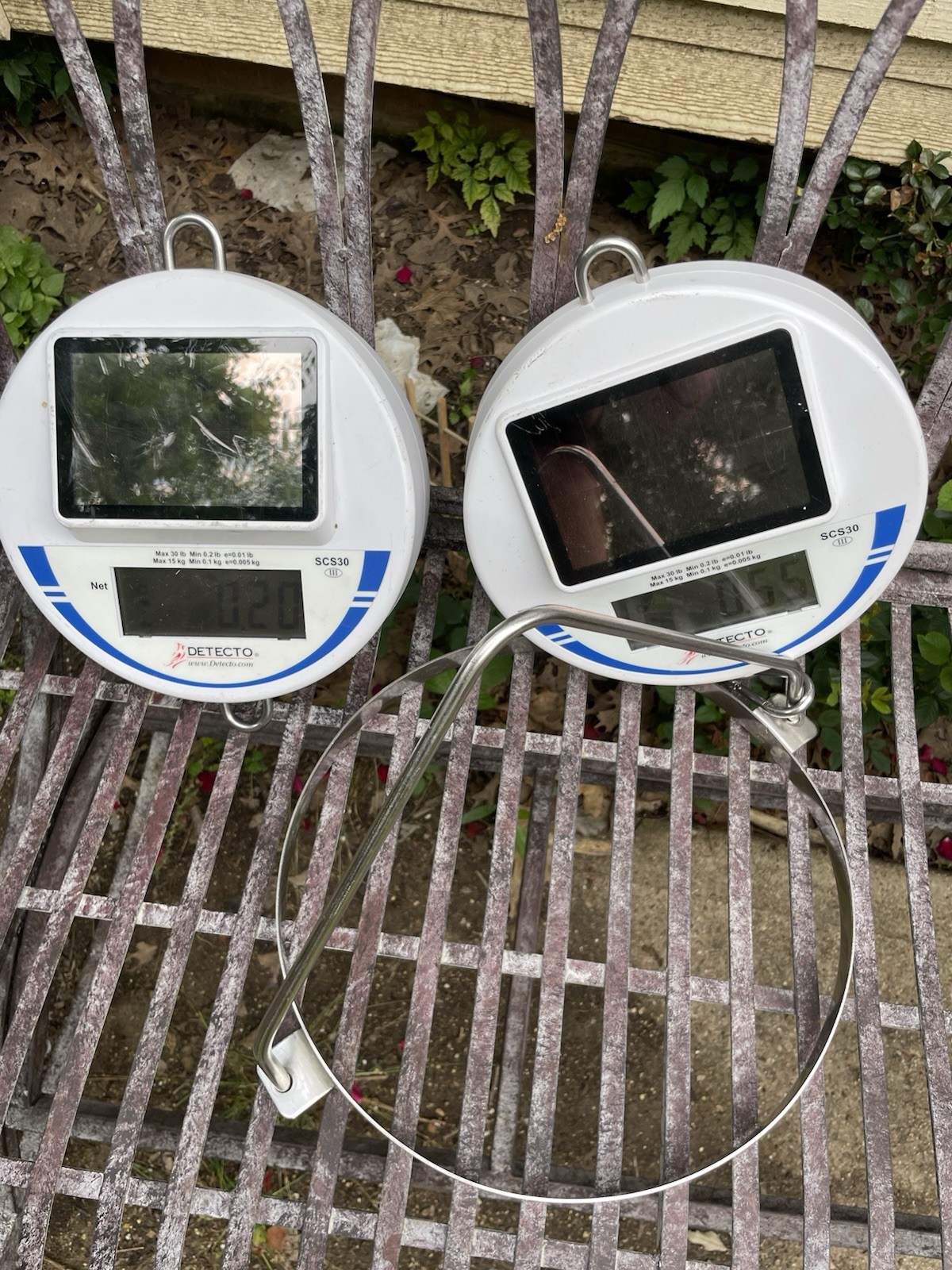 2 Detecto Digital Hanging Scale SCS30 Solar Powered 66lb/30kg Capacity
