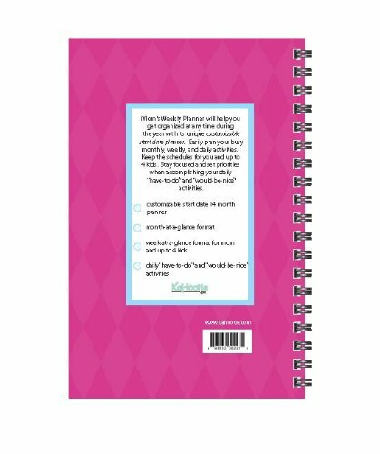 Mom’s Daily Planner Schedule Organized 5.5 Inch x 8.5 Inch By Kahootie & Co