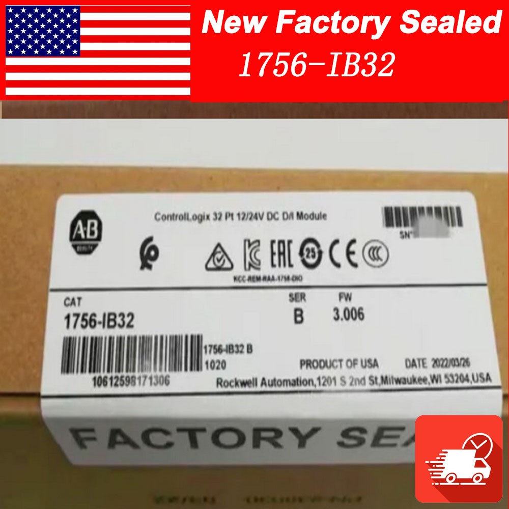 New Sealed AB 1756-IB32 AB SER B CONTROLOGIX 32 PT DC INPUT MODULE US
