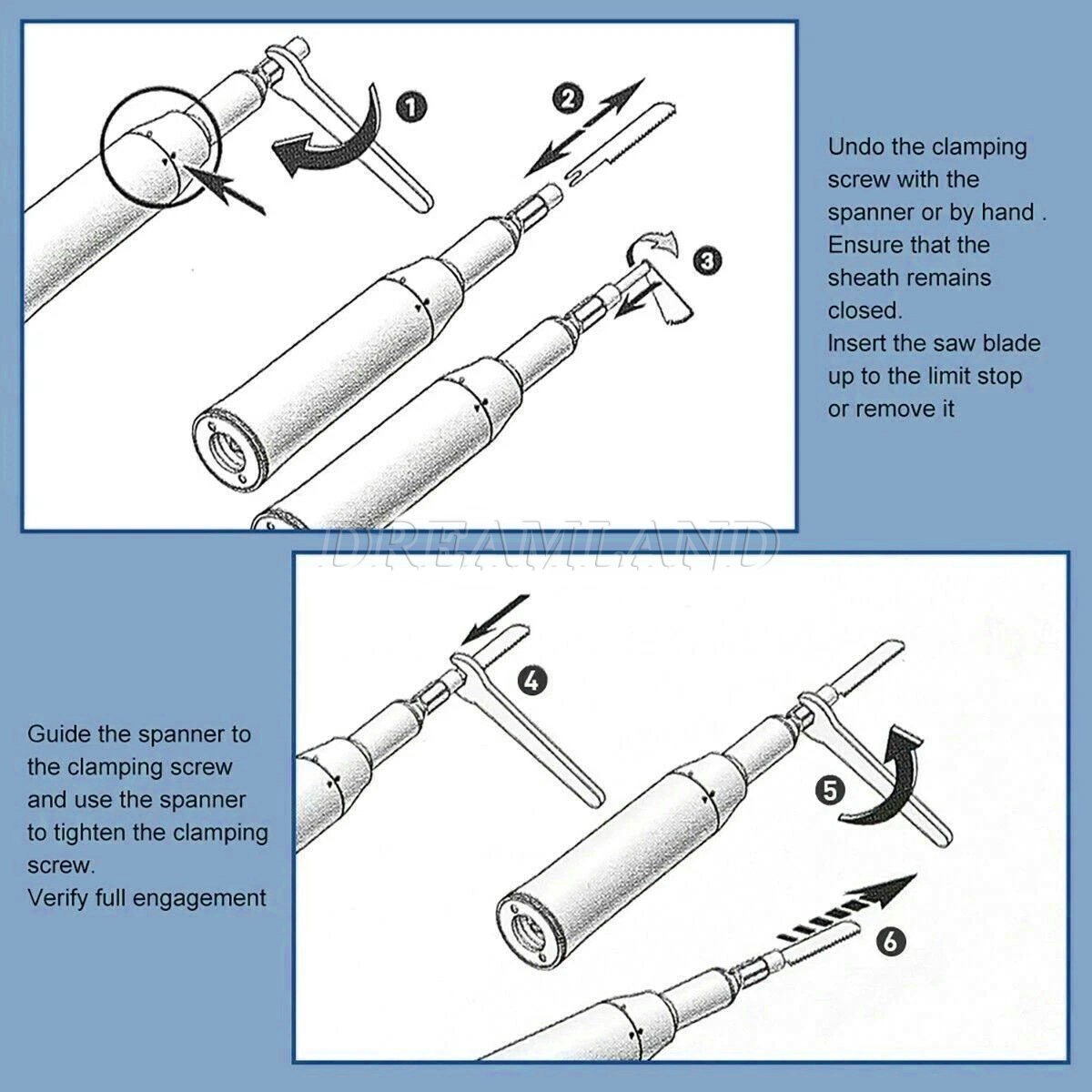 Dental Micro Saw Surgical Handpiece Reciprocating Bone Cutting Saw Blade Tools