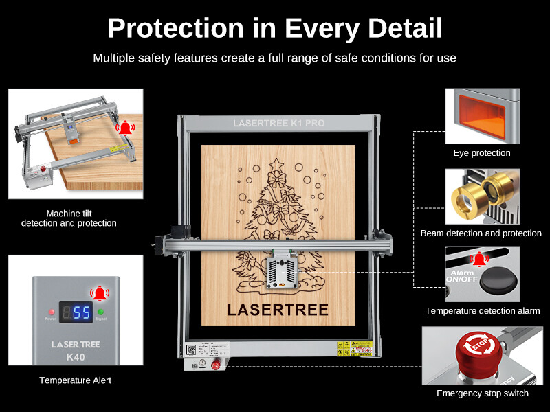 40W Laser Engraver, Laser Cutter and Engraver Machine for DIY Laser Engraving