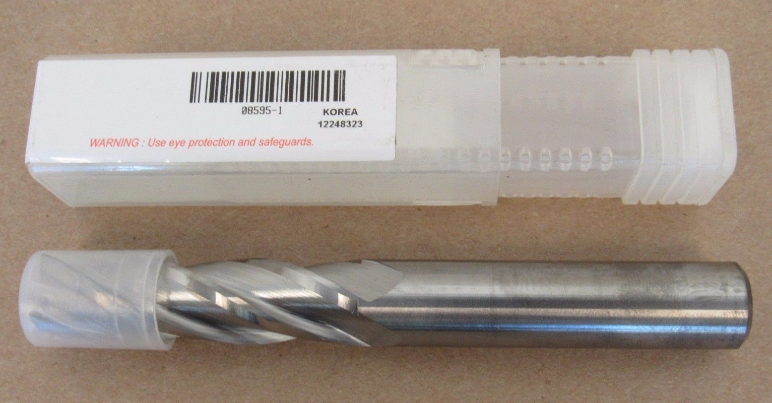 YG1 08595 4F 5/8 5/8X5/8X2-1/4X5″ LONG 4 FLUTE CARBIDE END MILL KOREA