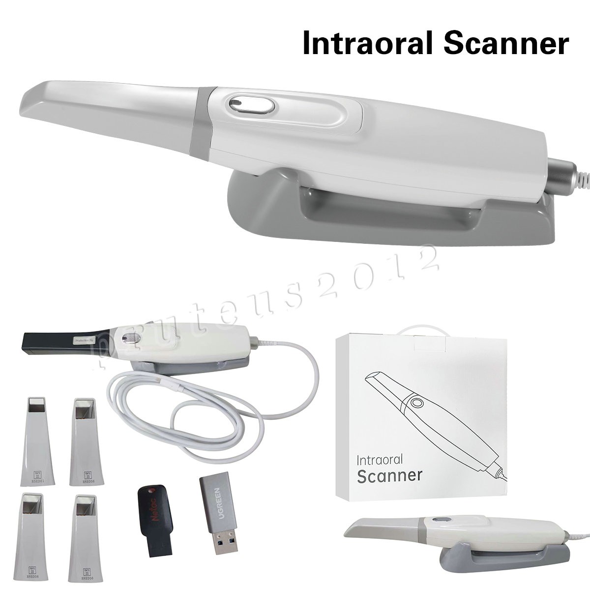 NSK Style Dental Fiber Optic LED E-generator High Speed Handpiece Turbine 4 HOLE