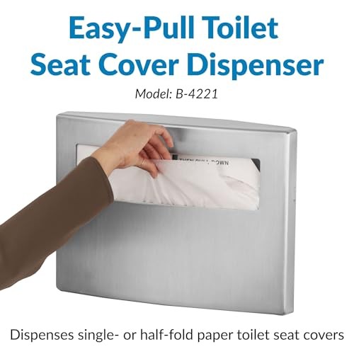 Bobrick 4221 Conturaseries Stainless Steel Surface-Mounted Toilet Seat-Cover