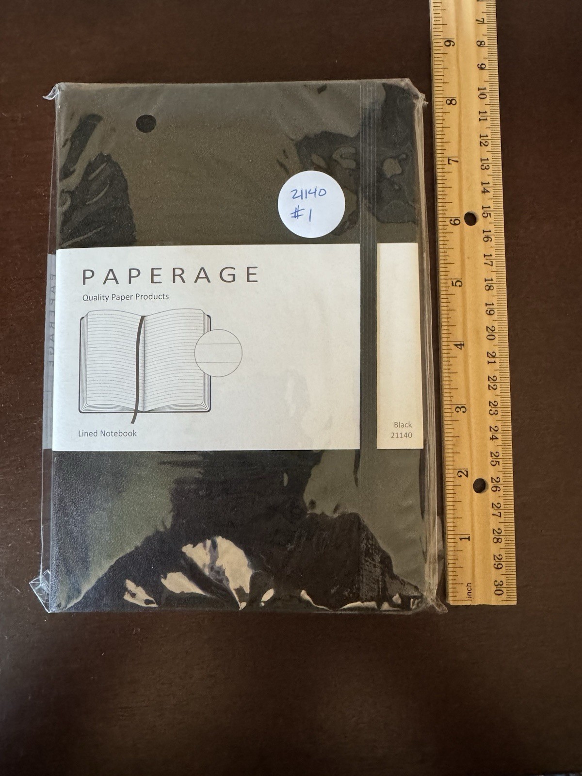PAPERAGE Lined Journal Notebook, (Black), 160 Pages, 160 Black