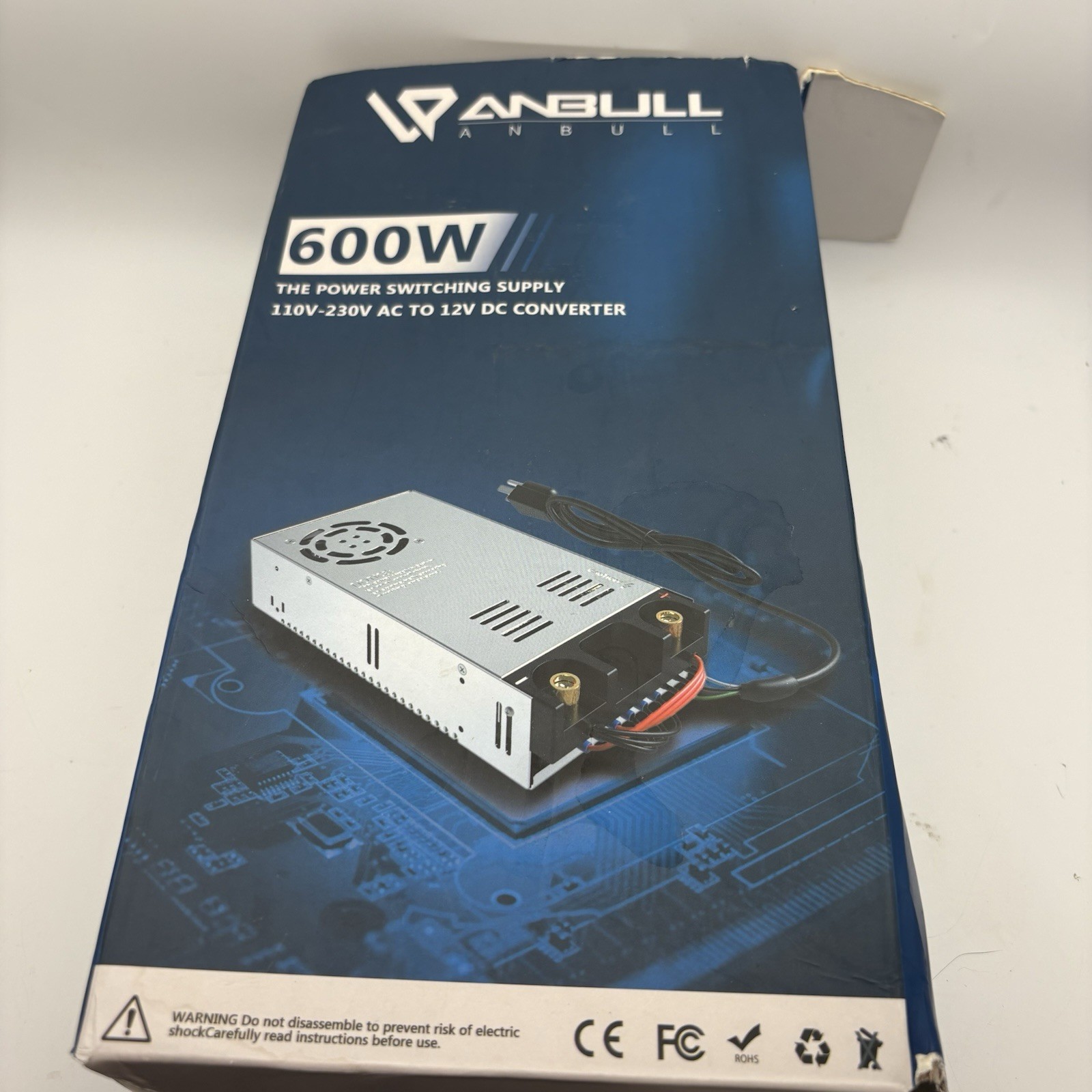 ANBULL 600W SMPS 110-230V AC to 12V DC Converter Power Supply Switch Transformer