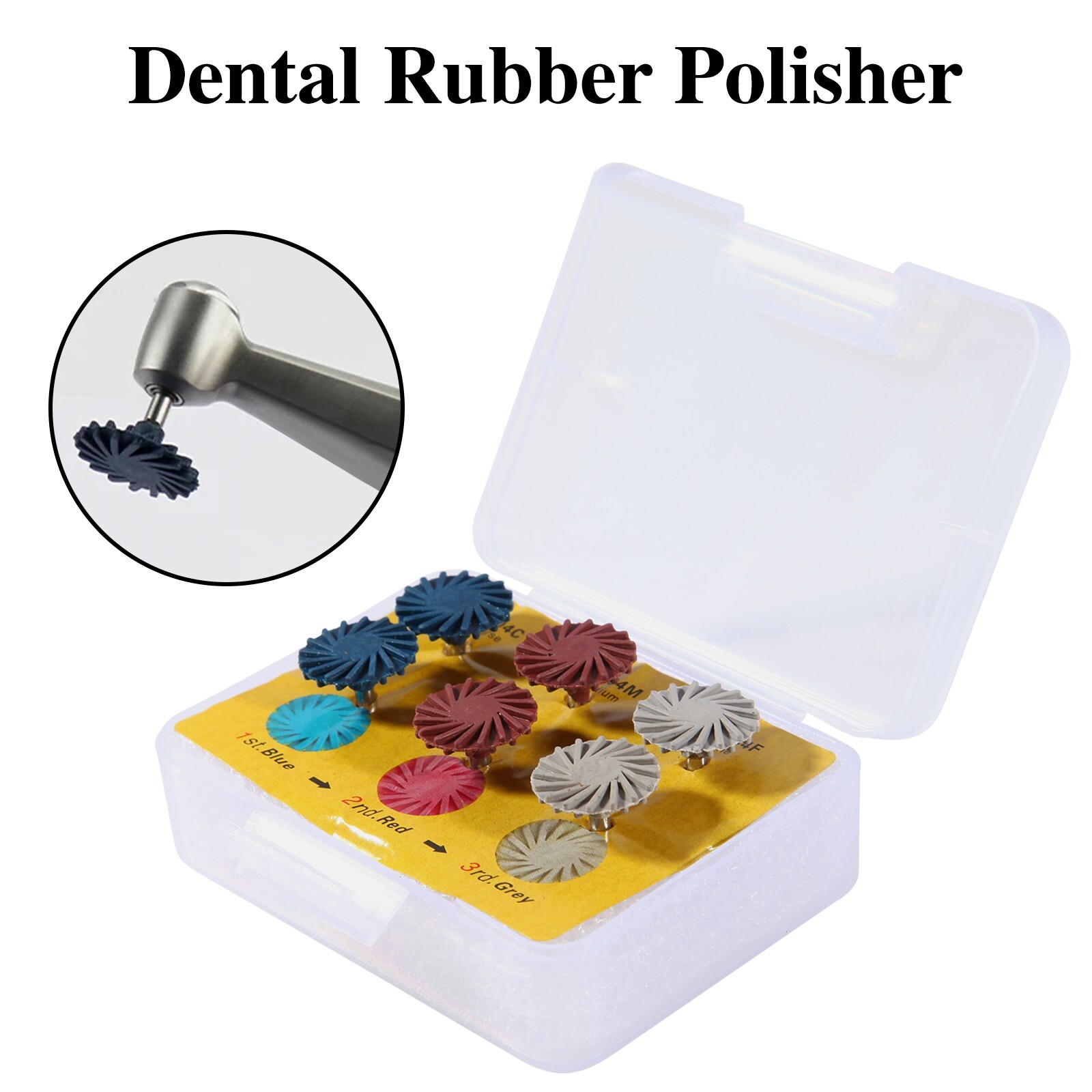 Dental Zirconia Diamond Grinding Polishing Kit RA Polisher for Contra Angle