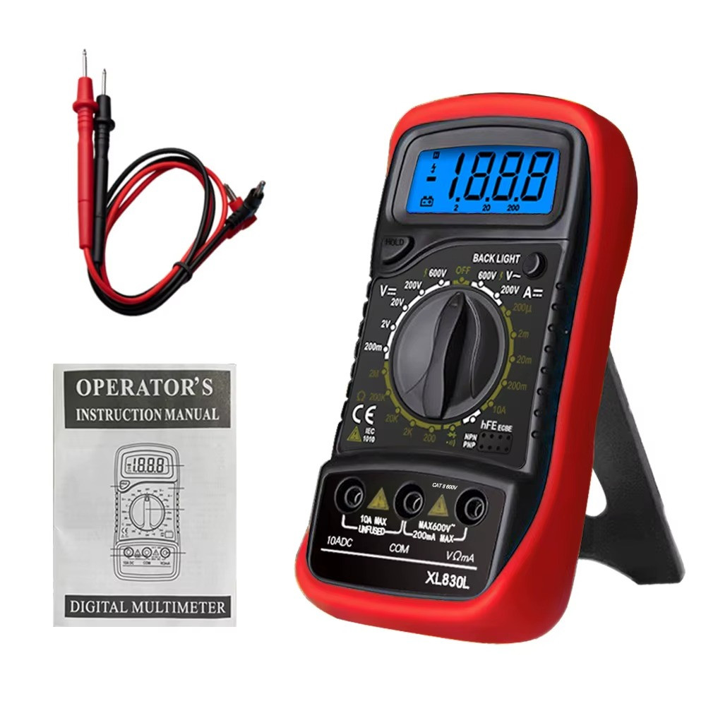 Digital Multimeter AC DC Voltmeter Ammeter Ohmmeter Volt Tester Meter XL830L USA