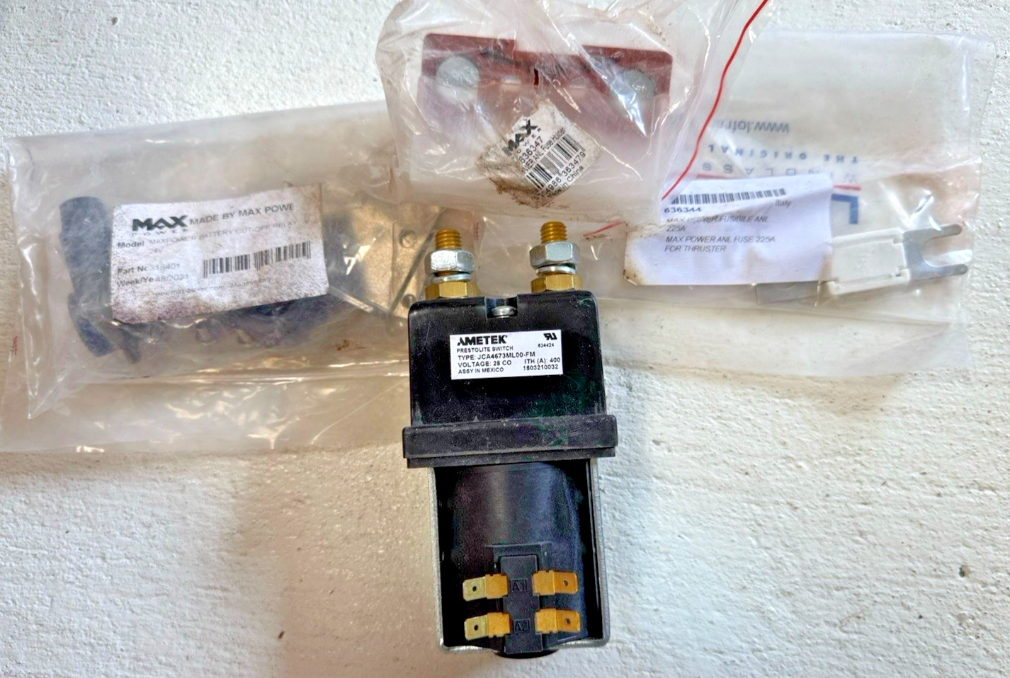 Max Power 318401 24V Battery Cut-Off Relay Kit Ametek Prestolite NEW