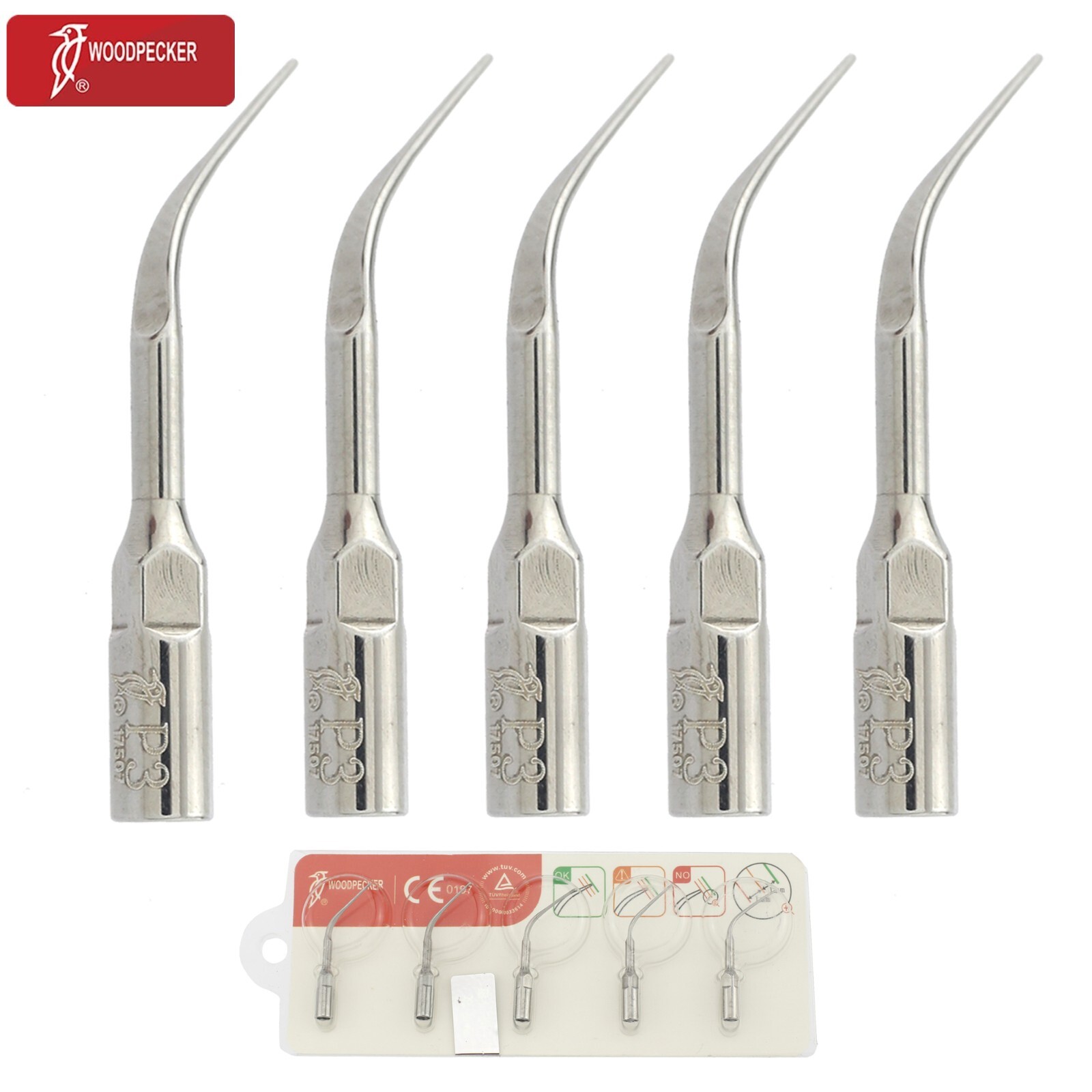Woodpecker Dental Ultrasonic Scaler Handpiece LED HW-5L HW-3H Piezo Tips G1 EMS