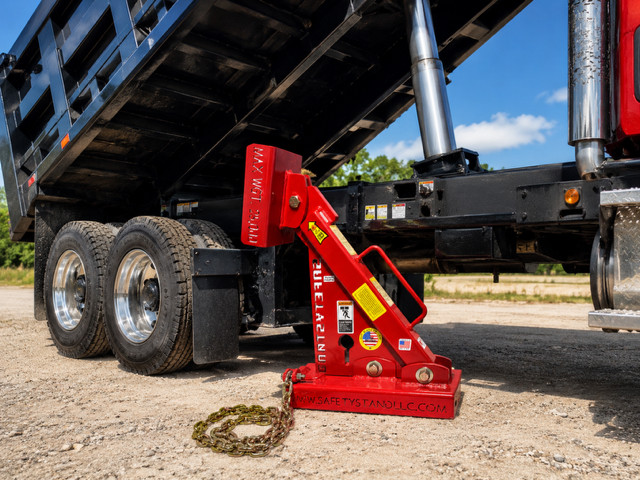 Safety Stand | Standard Dump Truck support Brace Fixed Lower Saddle 25000 Ib USA