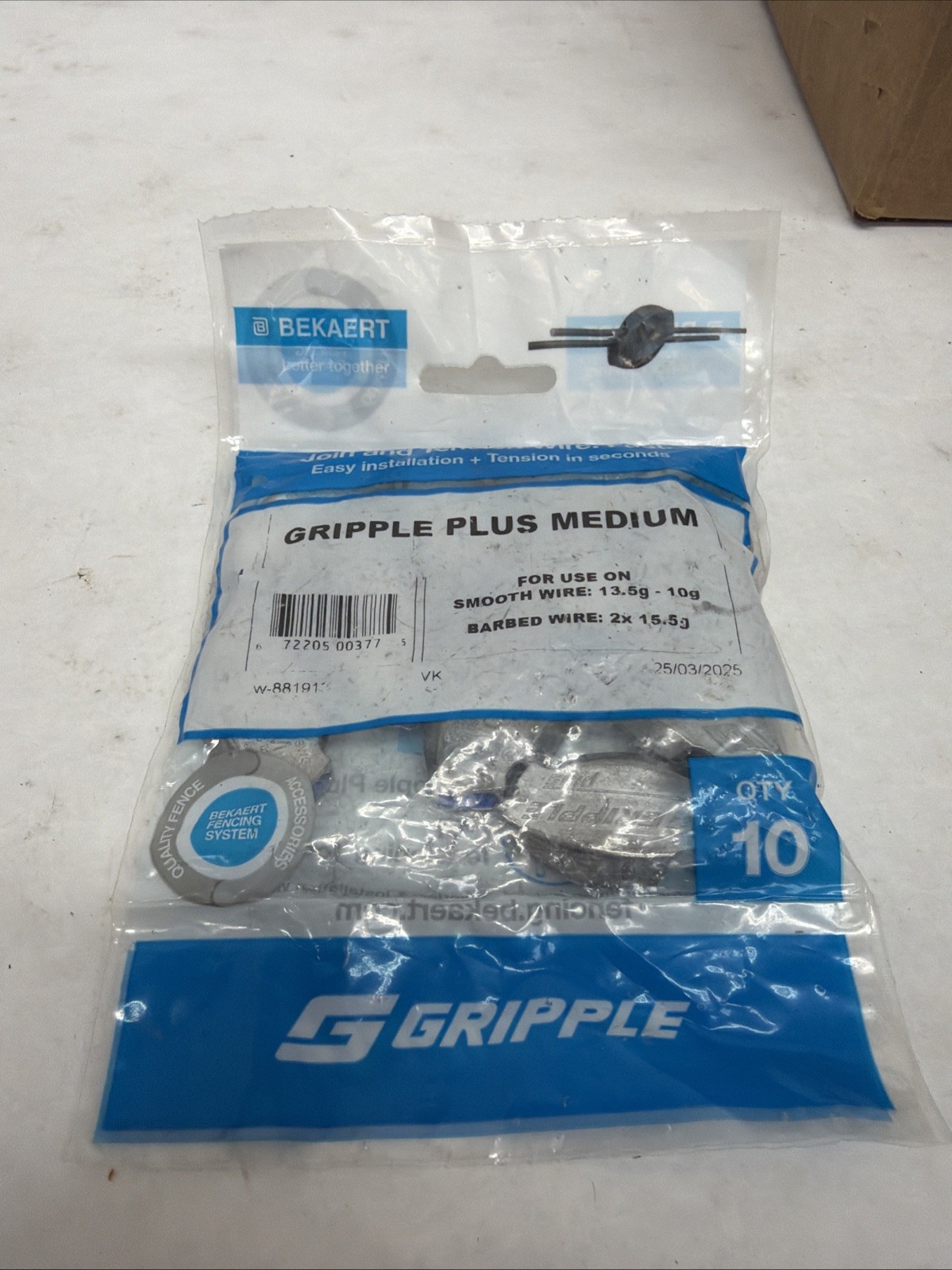 Gripple Barbed Wire Joiners, 15.5 Gauge, 10-Pk. – 288545
