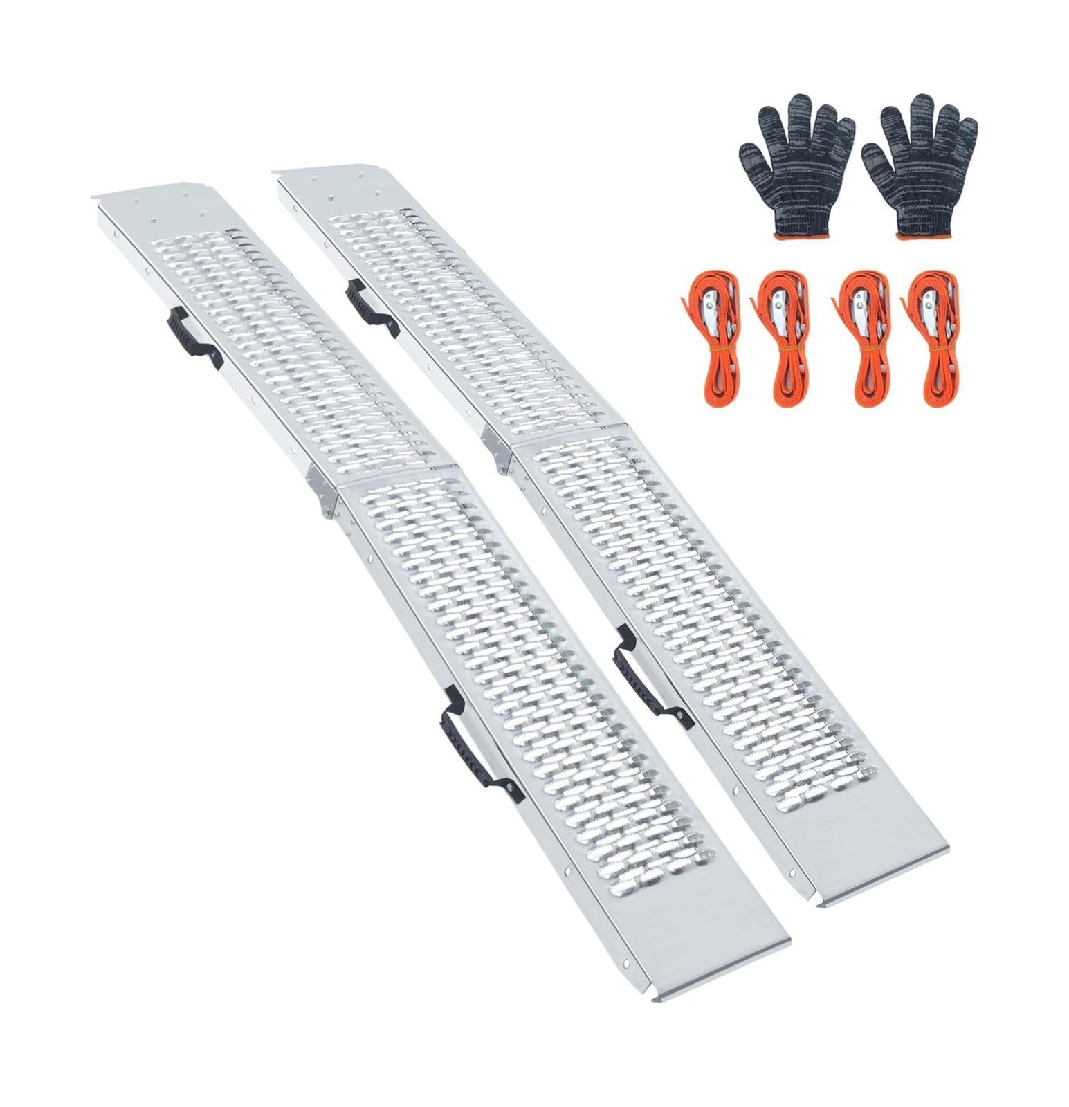 81.88 inches Long and 10.55 inches Wide Heavy Duty Folding Loading Ramp, 1500…