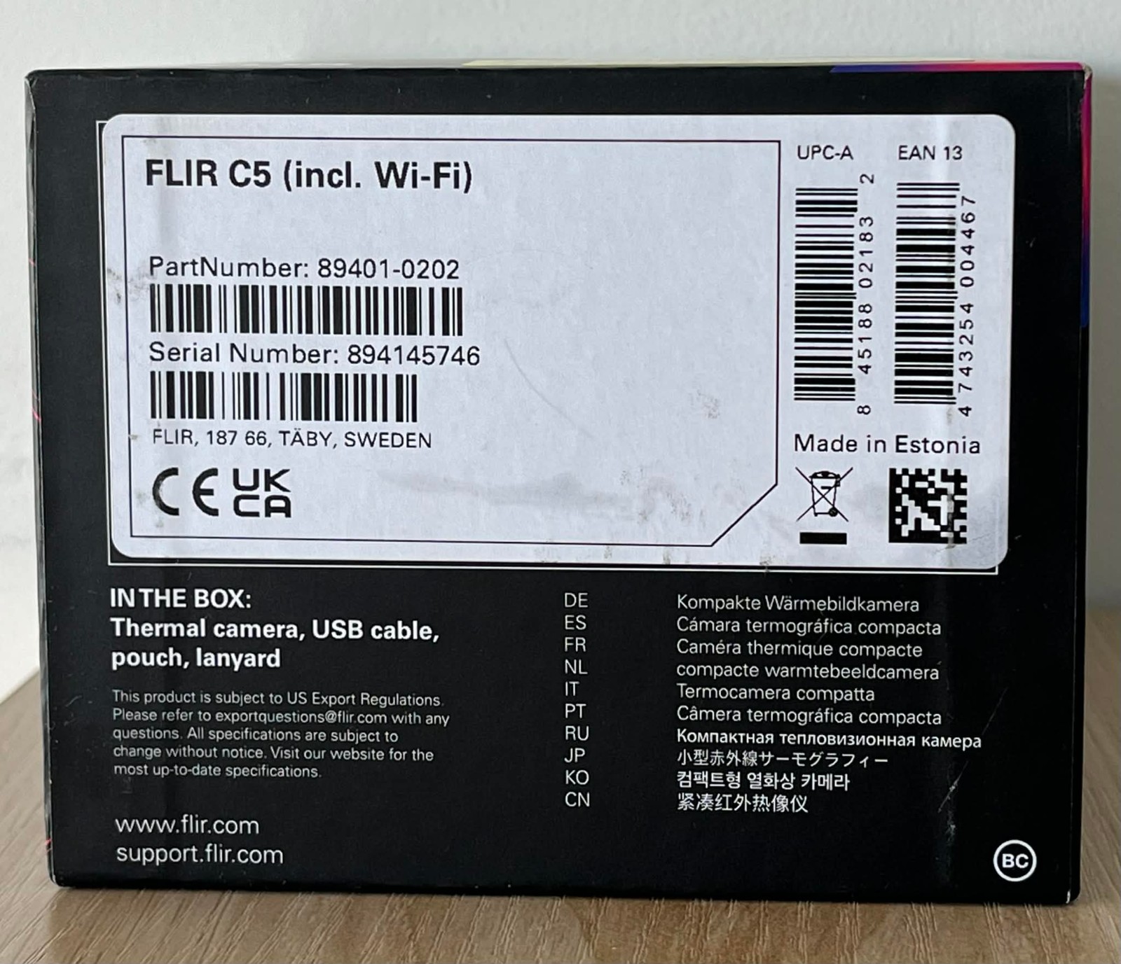 FLIR CX Series Compact Thermal Imaging Camera 89401-0202