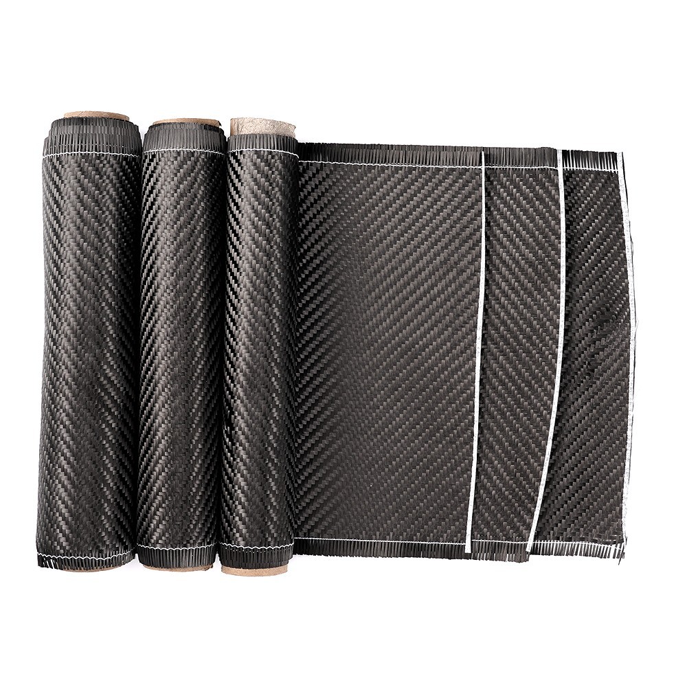 4.9ft x 7.87″ Carbon Fiber Roll Structural Reinforcemen Carbon Fiber Cloth Black