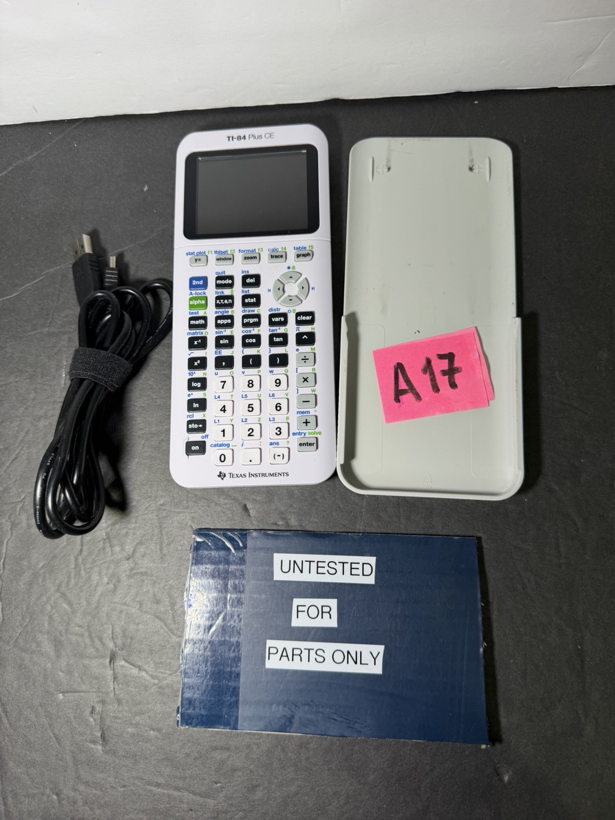 Texas Instruments TI-84 Plus CE Programmable Graphing Calculator UNTESTED Parts