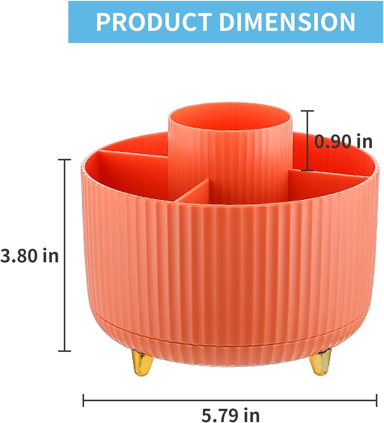 Desk Organizer, 360-Degree Rotating Pen Holder, Desk Organizers and Accessories