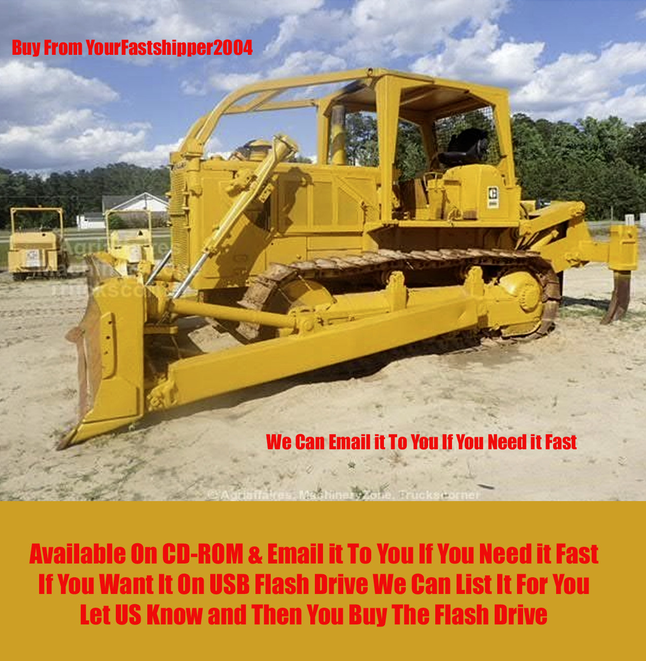 Cat Caterpillar Dozer D8 D8H Tractor Service Manual REG00501 On CD Or Fast PDFDL