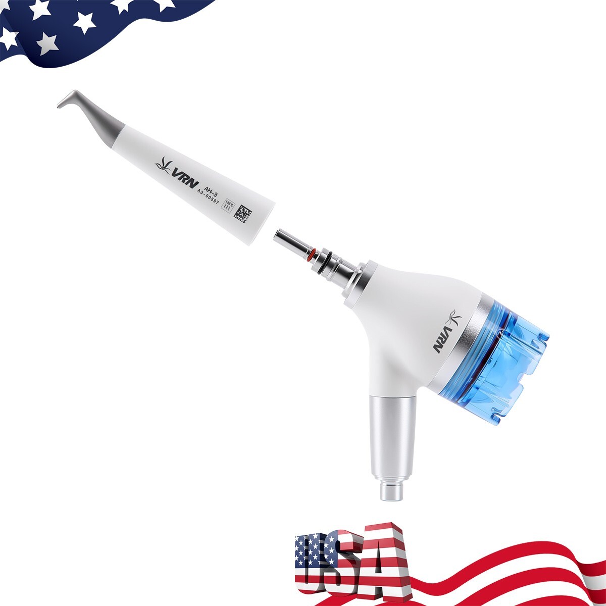Cavitron Dental Ultrasonic Scaler fit EMS + LED Handpiece+Tips VRN-DA10