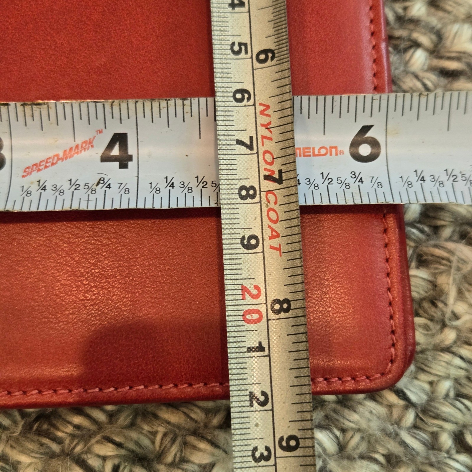 Coach Notebook Planner Organizer Notepad 6 x 8.5″ Red Leather Address Portfolio
