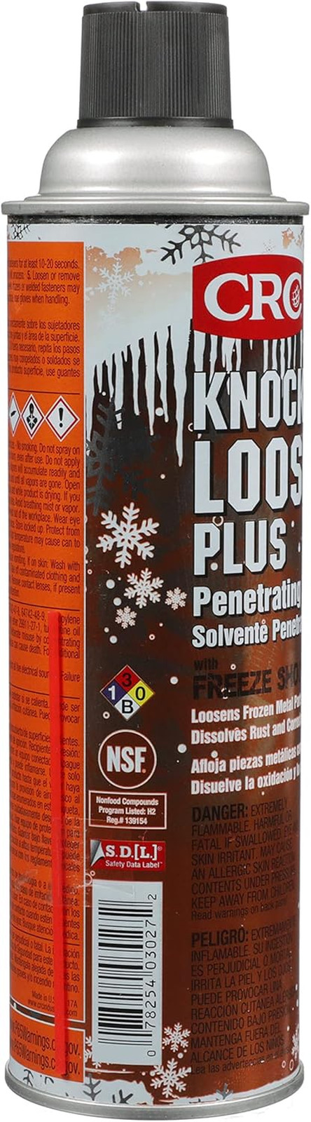 CRC 03027 KnockEr Loose Plus Penetrating Solvent (Net Weight:11.5 oz.) 20oz