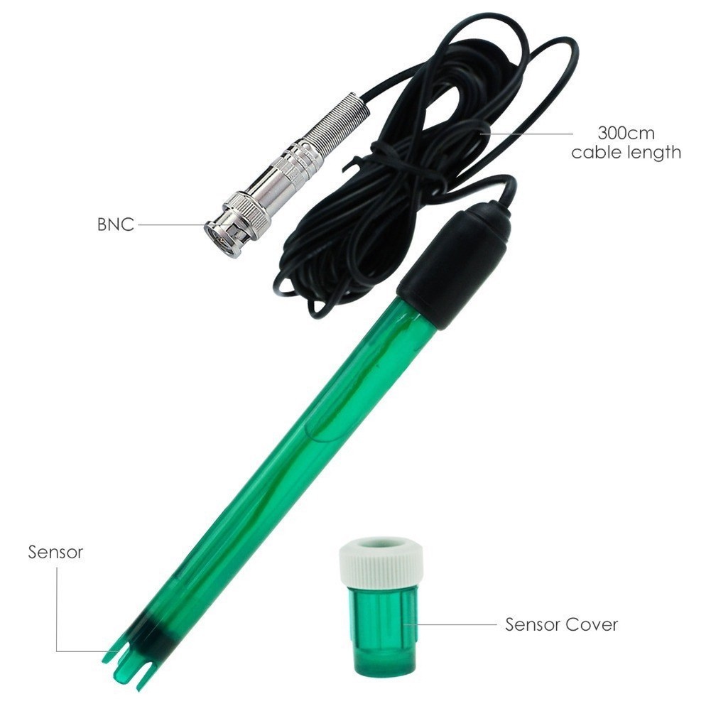pH ORP Redox Electrode Probe with BNC Connector 5 to 70C Operating Range