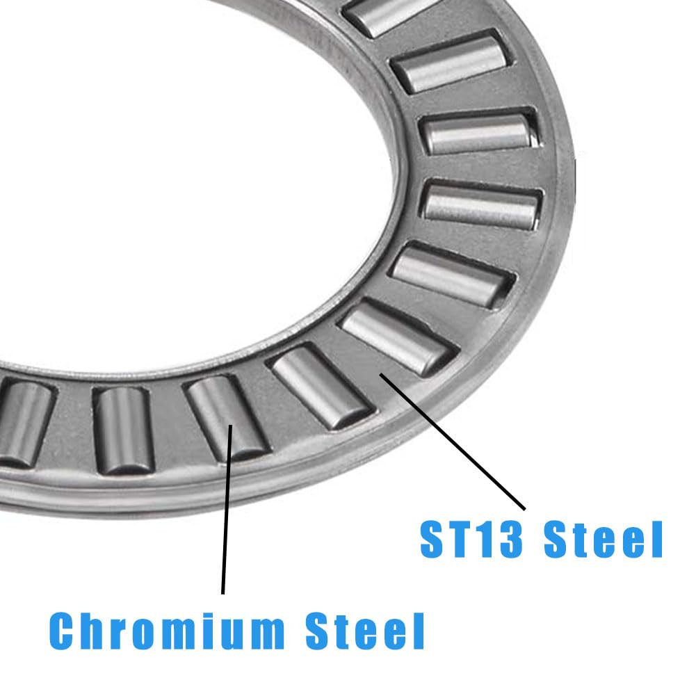 4 Sets NTA1220+2TRA, Thrust Needle Roller Bearings with Two Washers, ID 3/4″, OD