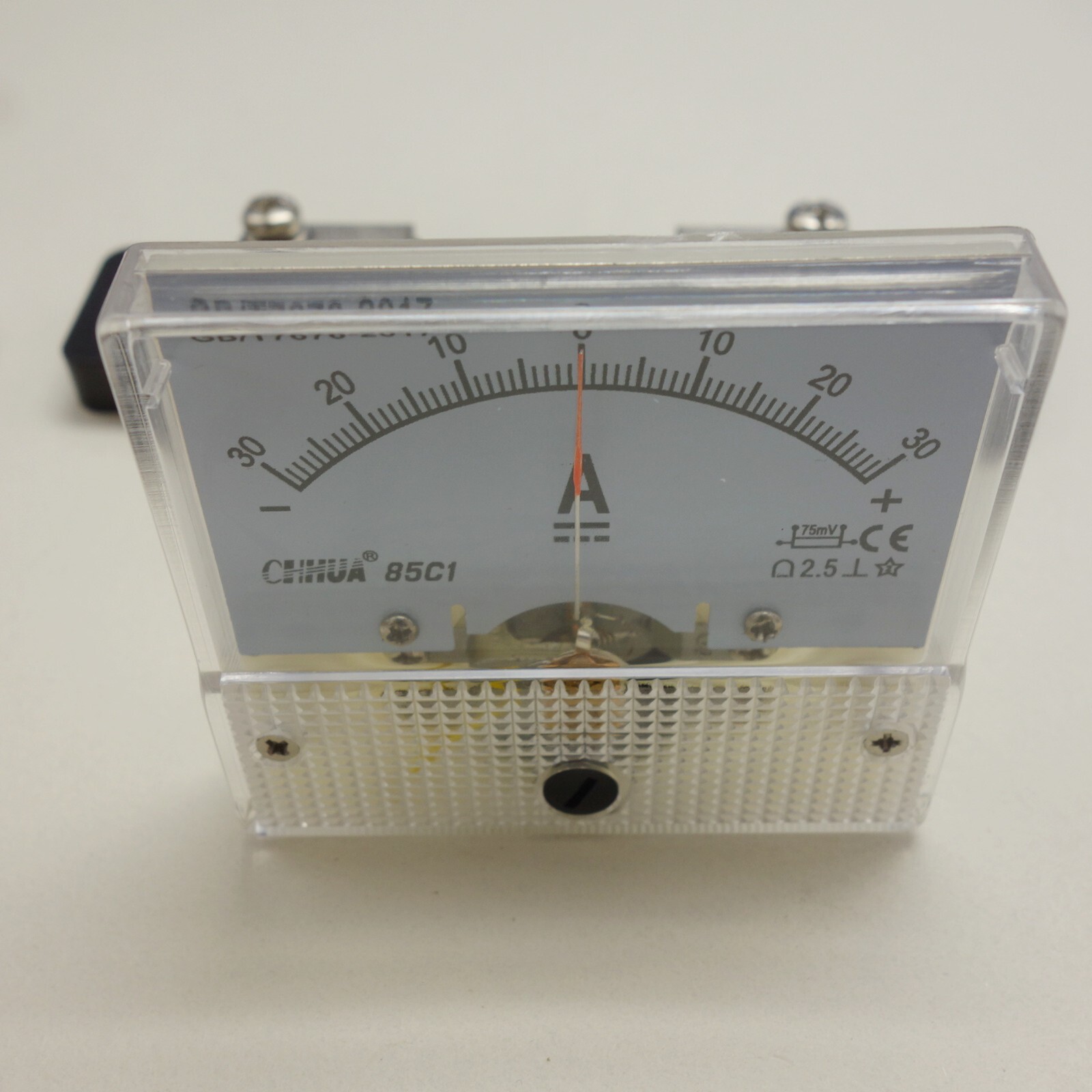 75mV DC Minus Zero Plus -30A – +30A 85C1 Analogue Ammeter AMP Panel meter shunt