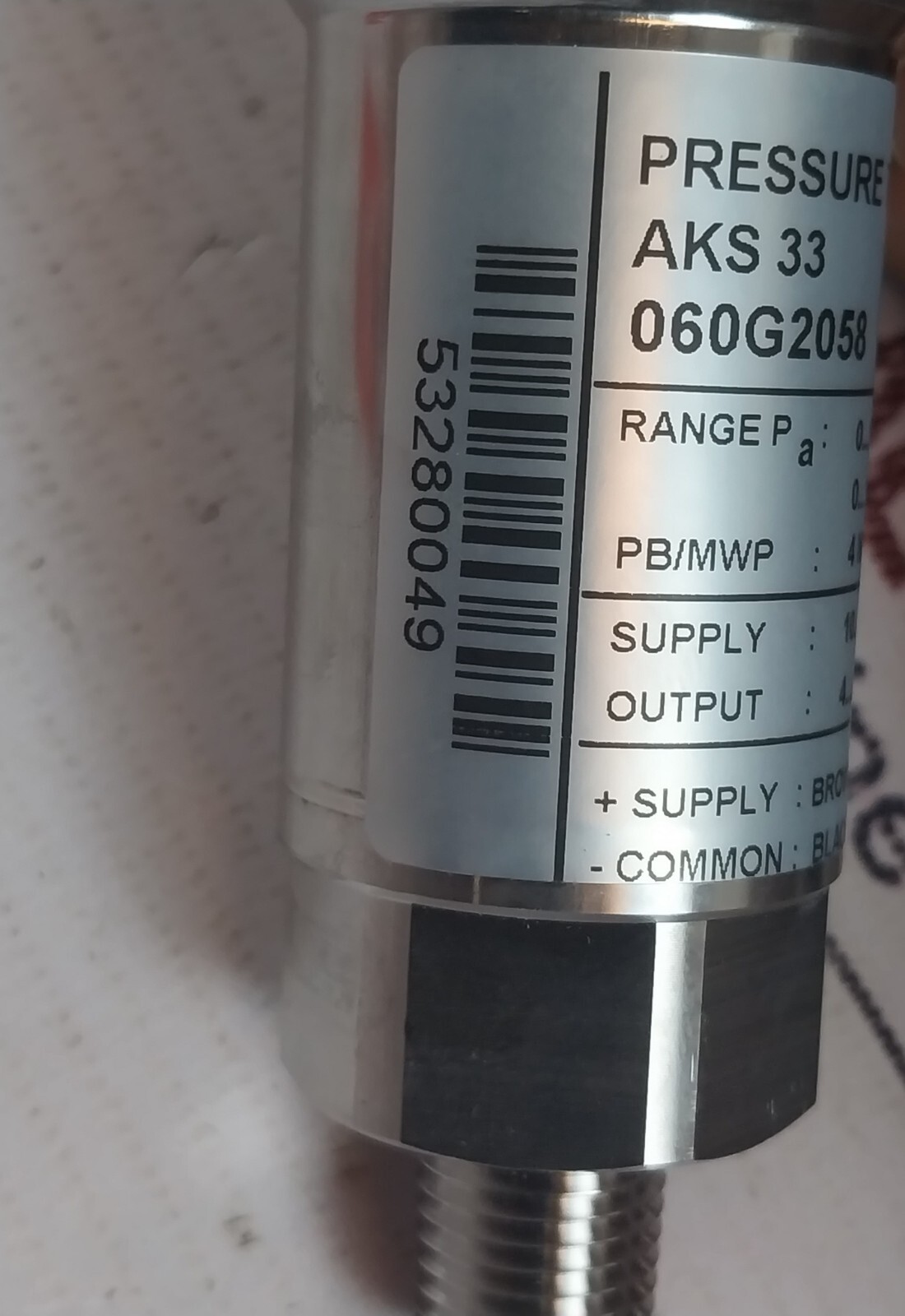 Danfoss 060G2058 Pressure Transmitter -40 -85°C