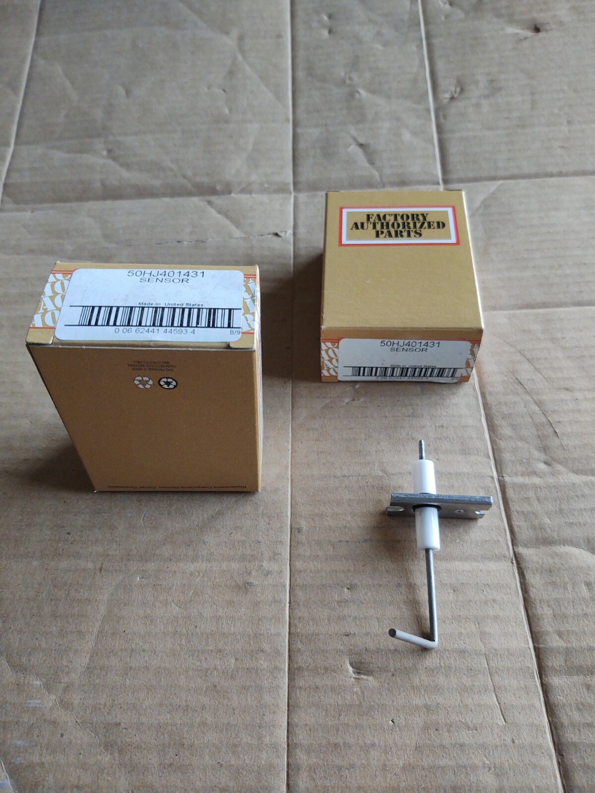 (2) CARRIER # 50HJ401431 FLAME ROD SENSOR