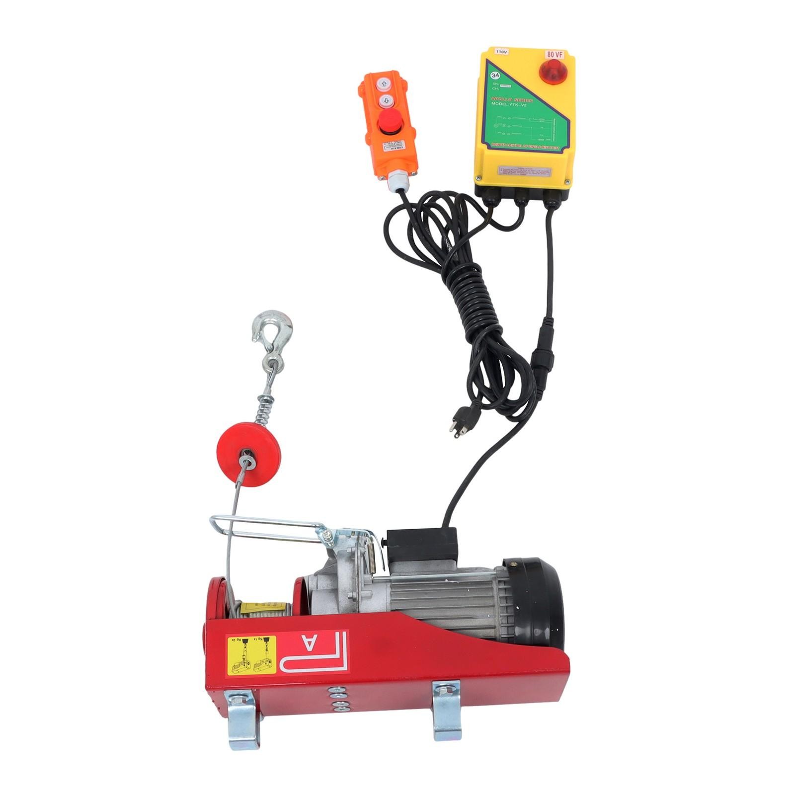 1320lbs Electric Hoist w/ Wireless & Wired Dual Control 40ft/20ft Lifting Height