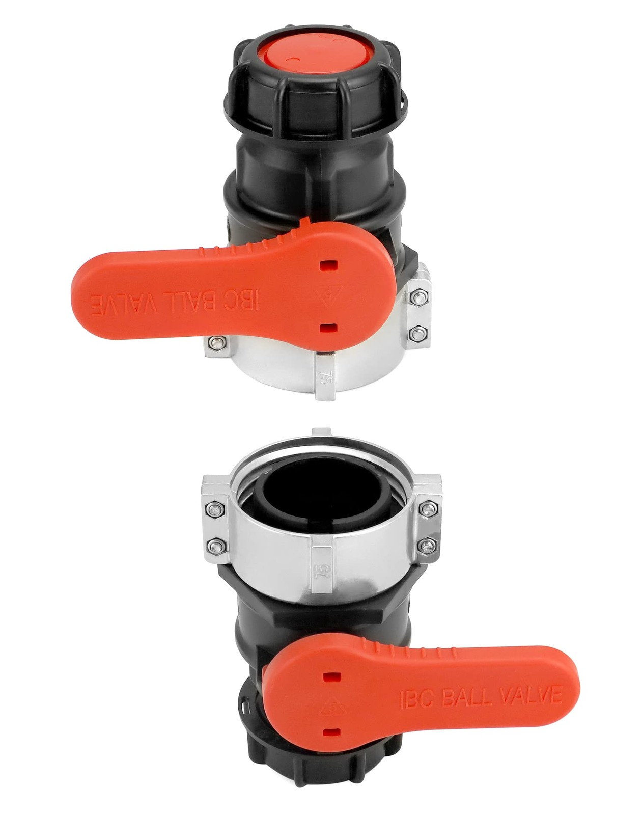 IBC Tote Valve, 2.95″ Heavy Duty IBC Tote Tank Drain Adapter, S75x6 75 mm NPT…