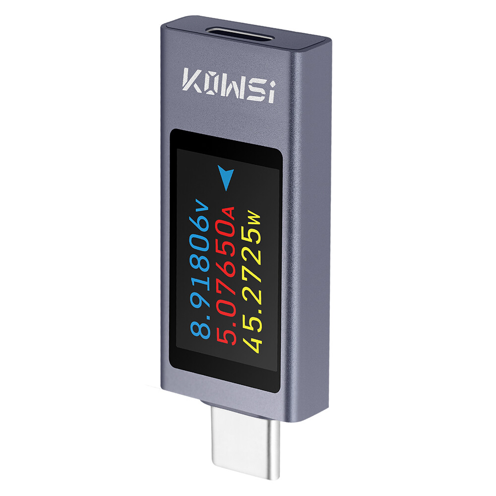 USB Type-C Power Tester Digital Voltage Current Capacity Meter DC4-30V 0-12A
