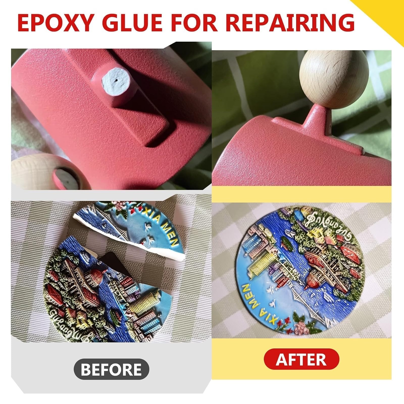 5 Minute Epoxy Glue, Fast Curing 3.4oz Adhesive for Metal, Plastic, Glass
