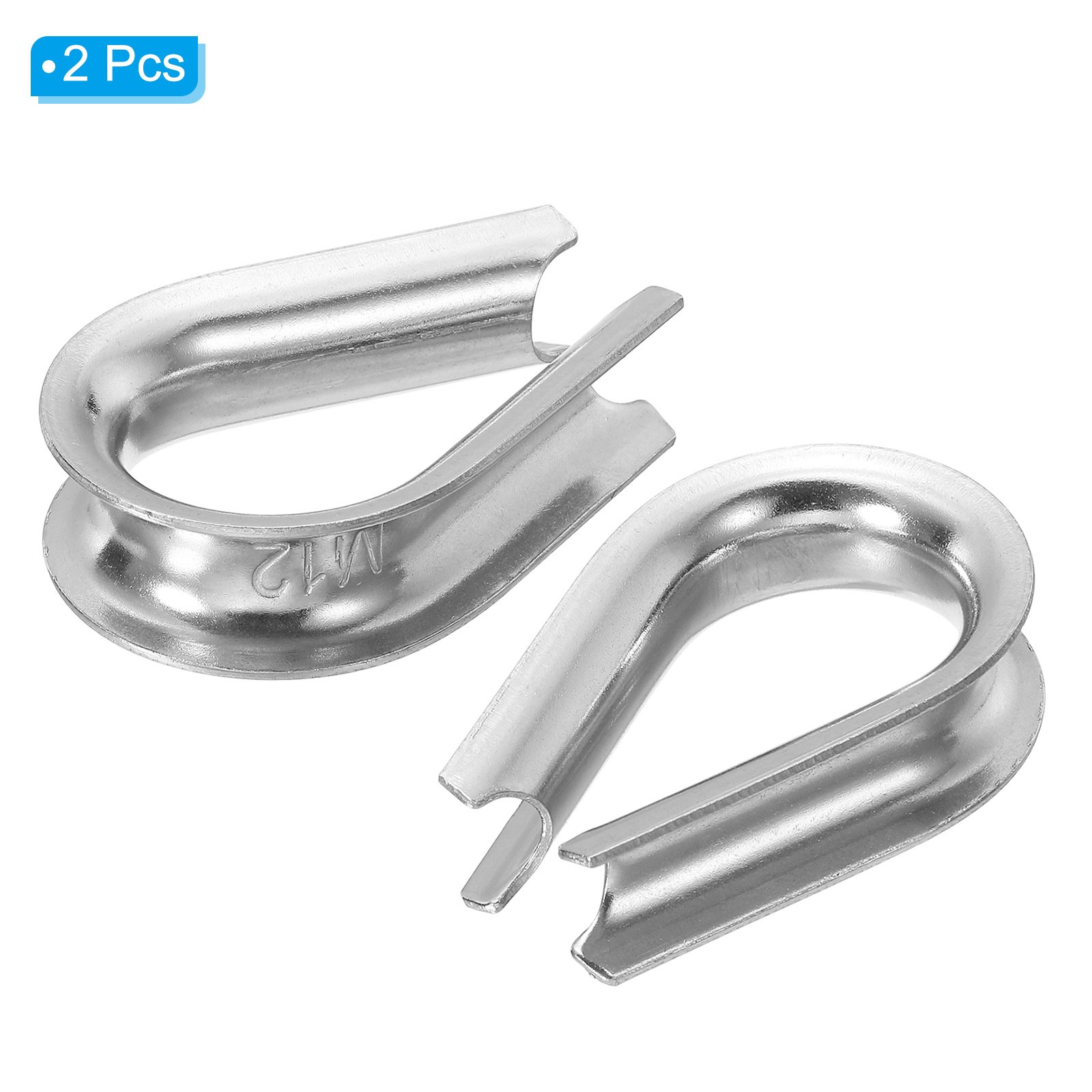 12mm 1/2″ Wire Rope Thimble 2Pcs Cable Thimbles 304 Stainless Steel for Boat