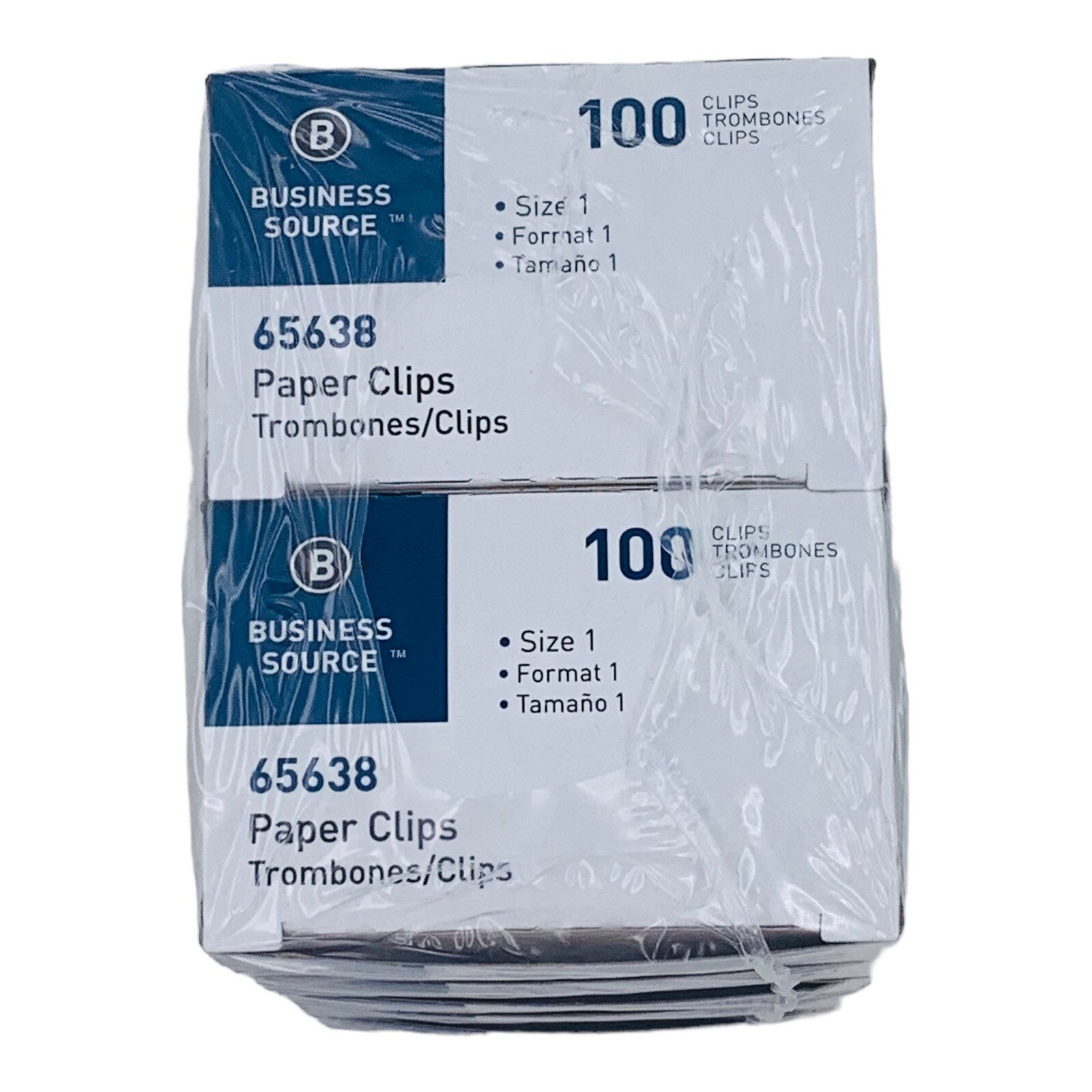 20 Boxes Regular Paper Clips Size 1, 100 Steel Paper Clips Per Box