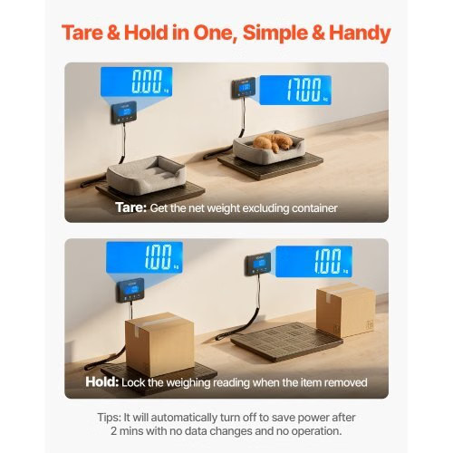 Digital Postal Scale, 0.7 oz/3.5 oz Dual Accuracy, 660 lbs Commercial Weight Sca