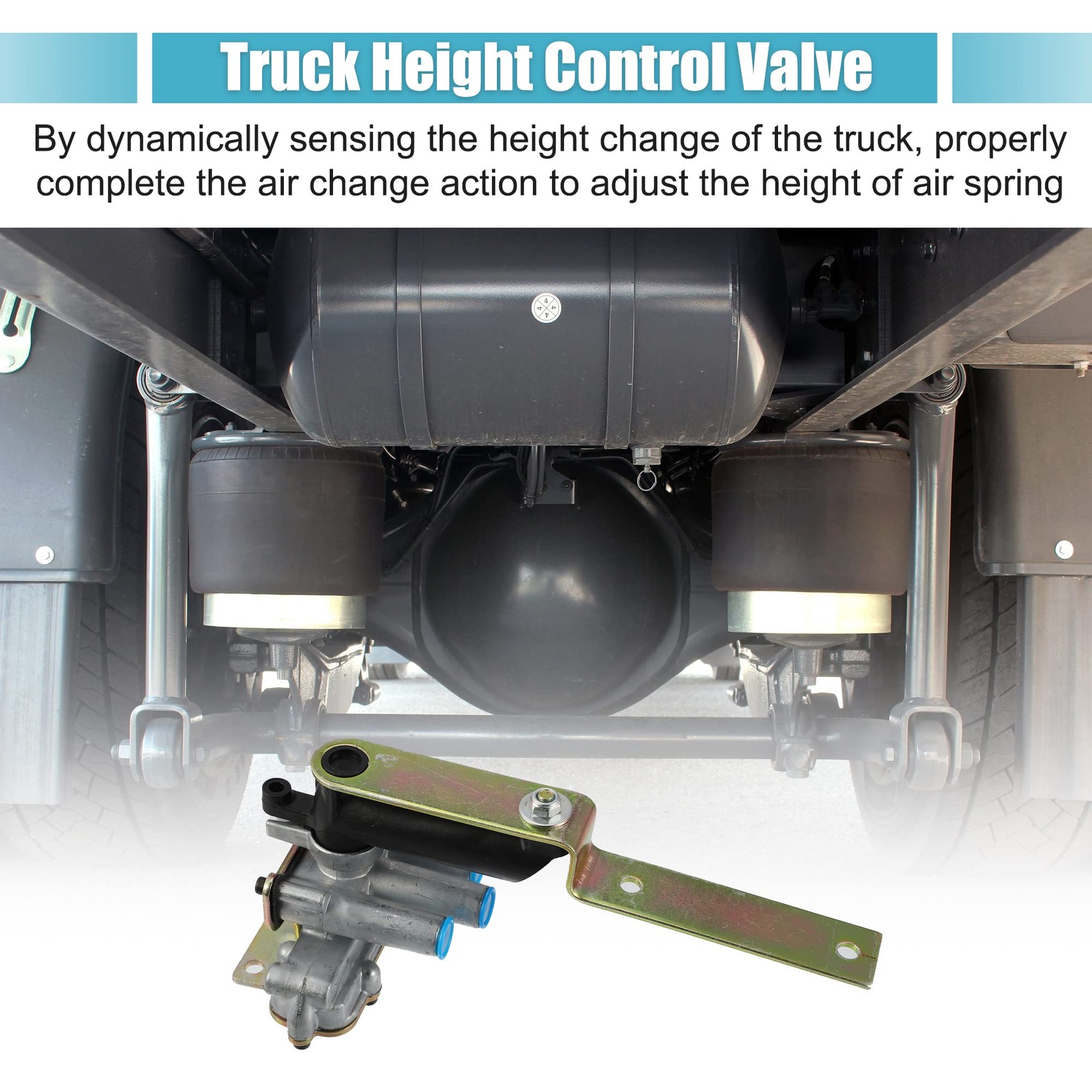 X AUTOHAUX 1 Set Air Height Leveling Control Black, Bronze Tone, Silver Tone