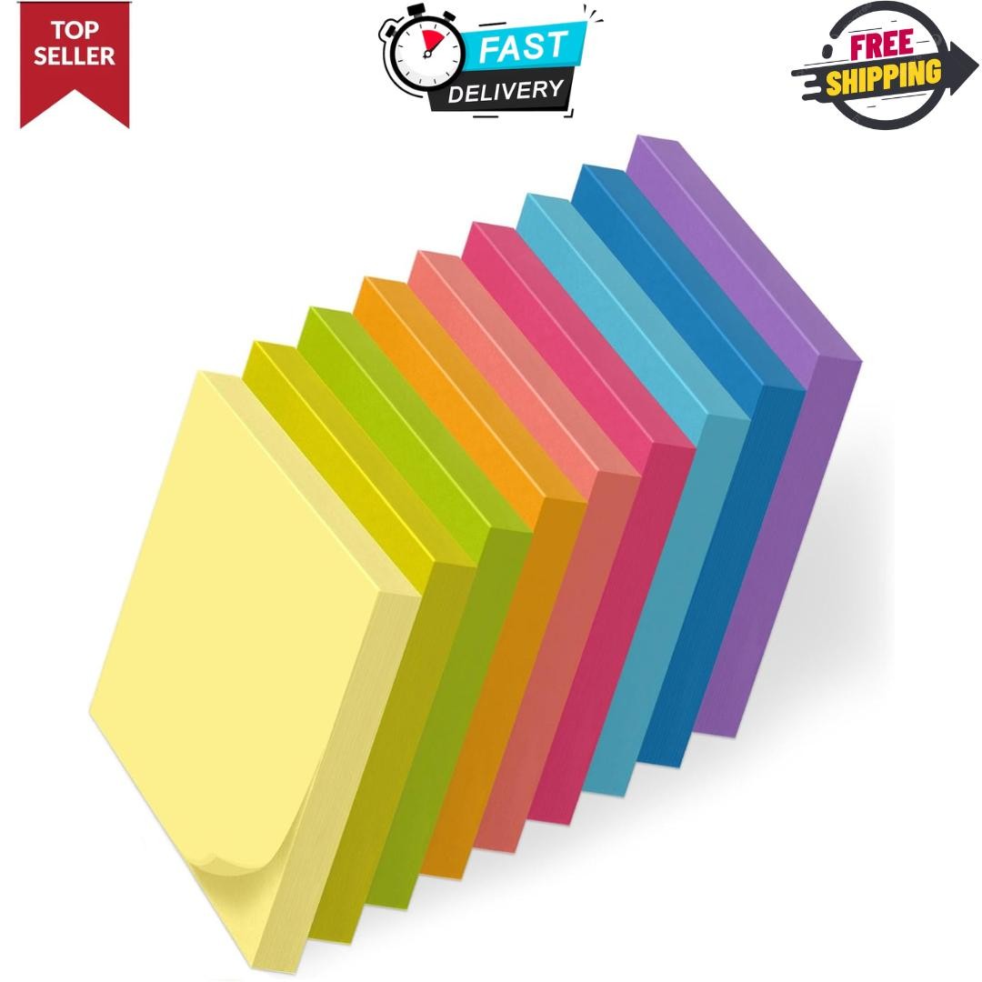 Post It Notes Pop-up, Sticky Notes, 3×3 Inches, 9 Pads, Bright Colors Self-st..