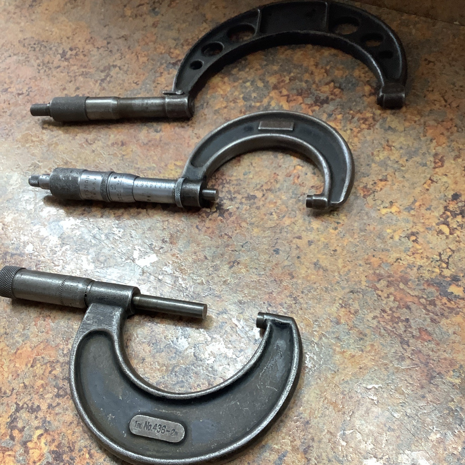 Starrett No.436 2in-3in Outside Micrometer + 2 No Name Brands