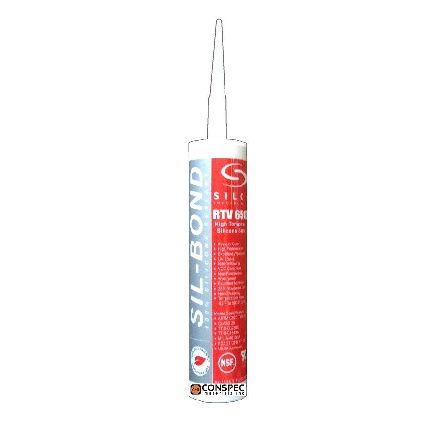 Lot of TWO cartridges ~ Silco RTV 6500 High Temp RED Silicone 10-oz